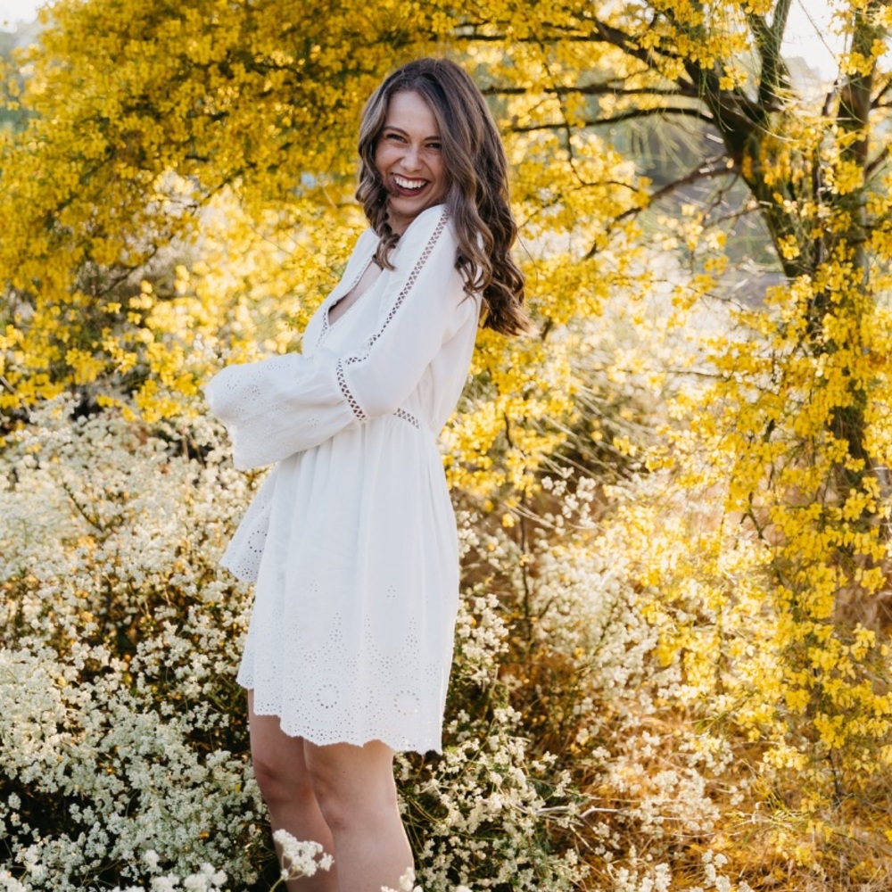 Boho, white keyhole dress